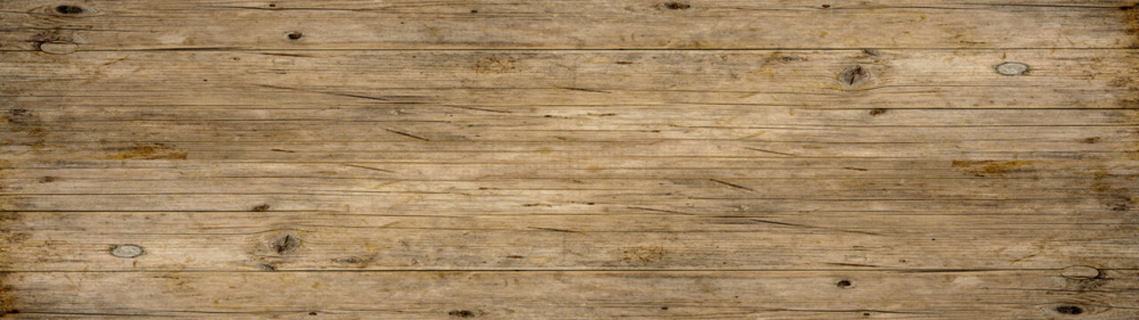 old brown rustic light bright wooden texture - wood background panorama banner long