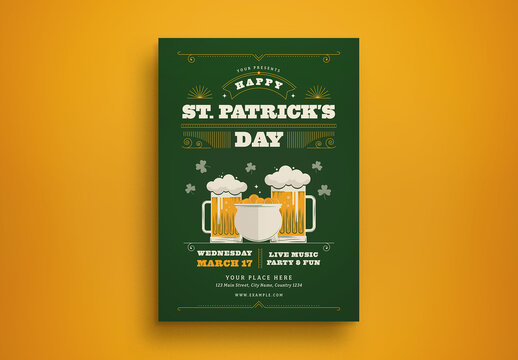St Patrick's Day Flyer Layout