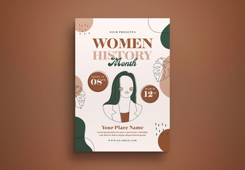 Women's History Month Flyer Layout