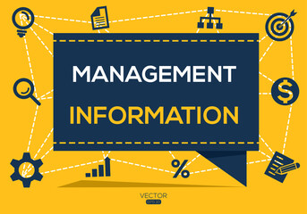 Creative (management information) Banner Word with Icon ,Vector illustration. © khaled