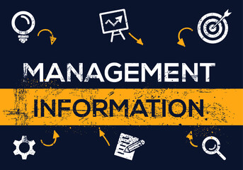 Creative (management information) Banner Word with Icon ,Vector illustration. © khaled