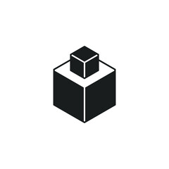 box icon, isolated box sign icon, vector illustration