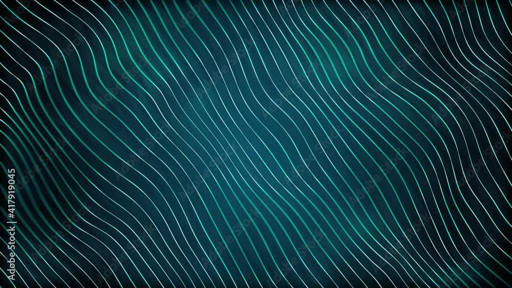 Poster abstract digital waving lines fx background loop/ 4k animation of an abstract fractal digital lines 