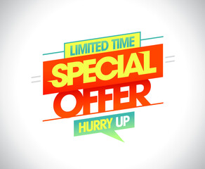 Limited time special offer banner mockup