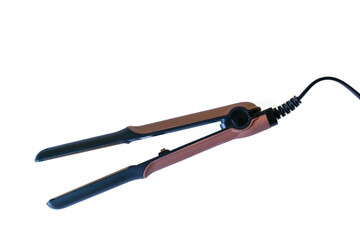 Hair straightener tool isolated on white background