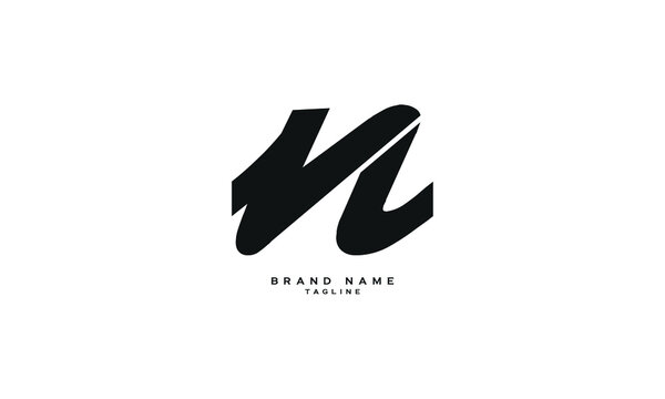 RNL, VL, Abstract initial monogram letter alphabet logo design