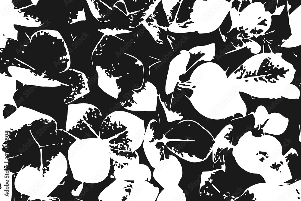 Poster abstract background in the form of flowers and leaves. natural abstract bright colorful background. 
