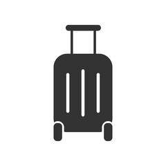 Travel bag flat icon. luggage vector illustration.