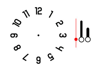  clock isolated on white background