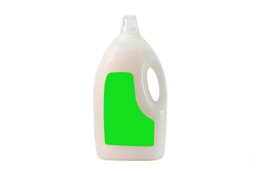 green bottle isolated on white background