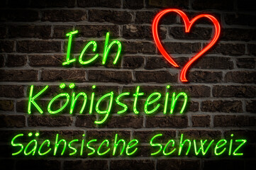 Obraz premium Königstein, Sächsische Schweiz