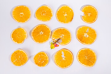 orange slices background
