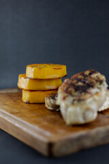 grilled steak with vegetables