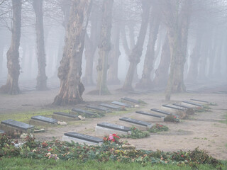 Cemetery in Christiansfeld, Denmark