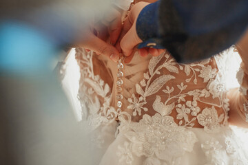 bride`s dressing