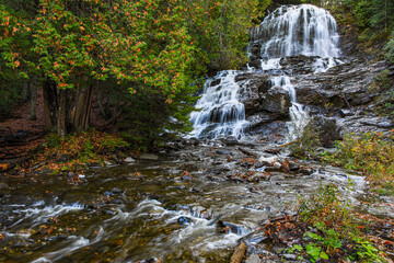Fototapeta na wymiar New Hampshire-Colebrook-Beaver Brook Falls