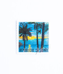 Guinea Republic Postage Stamp. circa 1967. Seaside - Ratoma
