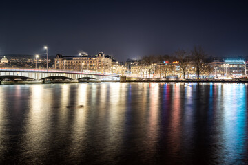 Fototapeta na wymiar Zurich City by Night