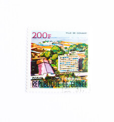  Guinea Republic Postage Stamp. circa 1967. Ville de Conakry.
