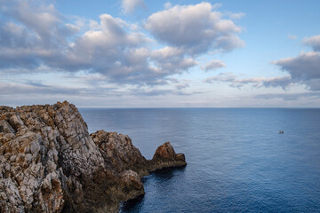 Punta Nati cape, Ciutadella, Menorca, Balearic Islands, Spain