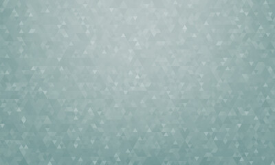 Abstract geometric background, pattern of triangles in sage green, design for poster, banner, card and template. Vector illustration