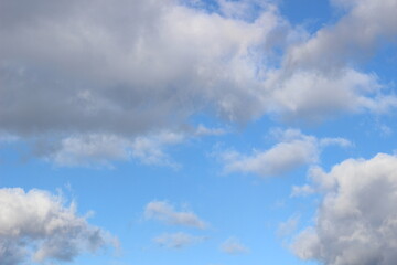 Fototapeta premium Day time blue sky with clouds background