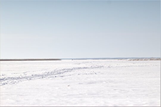 ice on the Lubans lake