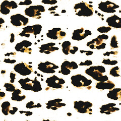 Animal Leather Fabric. Multicolor Watercolor Seamless. Jungle Leopard Design. Brown Modern Spots. Animal Skin Repeat Texture. Trendy Summer Paint. Tie Dye Stripe Brush. Cheetah Savannah Dots.