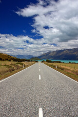 Scenic road on New Zealands south island