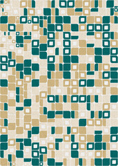 Abstract Geometric Pattern generative computational art illustration