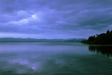 滋賀県　琵琶湖の風景