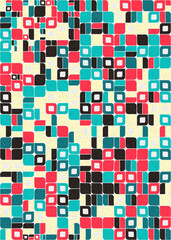 Abstract Geometric Pattern generative computational art illustration