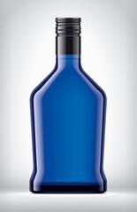 Color Glass Bottle on background.
