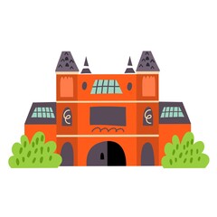 Vector Illustration of Rijksmuseum. Vector image isolated on a white background. 