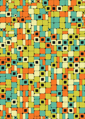 Abstract Geometric Pattern generative computational art illustration