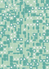 Abstract Geometric Pattern generative computational art illustration