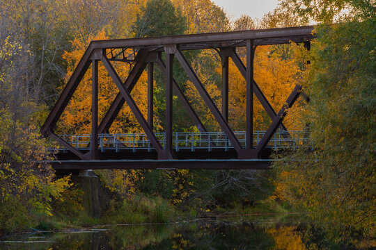 bridge in autumn - Powered by Adobe