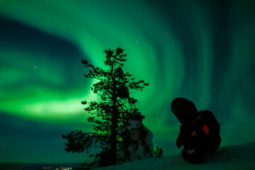 Northern Lights from Levi, Lapland Finland - March 2021