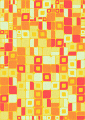 Abstract Geometric Pattern generative computational art illustration