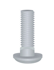 Metal screw bolt. vector illustration 