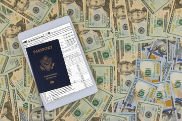 Preparation application 1040 U.S. Individual Income Tax Return Stimulus economic tax return check...