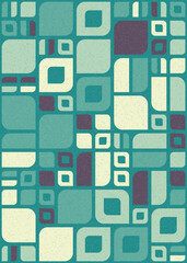 Abstract Geometric Pattern generative computational art illustration