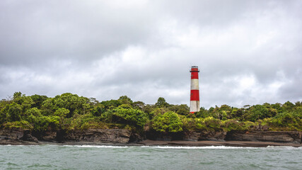 Coast and beaches, with forests and tropical jungles, in the Uramba National Natural Park in Buenaventura, Valle del Cauca, Colombia. Colombian Pacific. Pacific Ocean.