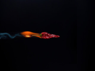 Conceptual red hot chilli pepper
