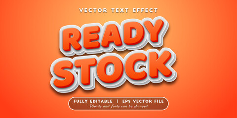 Text Effect 3D Ready Stock, Editable Text Style
