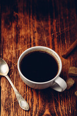 Cup of black coffee