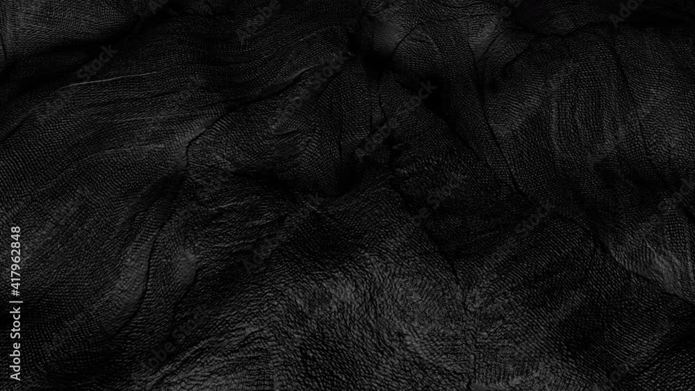 Poster dark textured surface animated by waves. 3d render