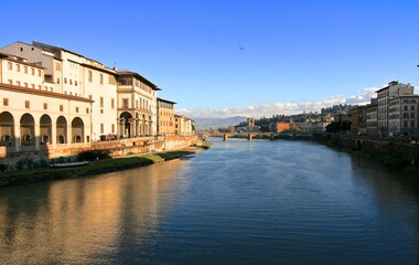 Fototapeta na wymiar Florence, Italy. Arno river view. 