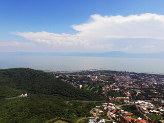 Lake chapala, jalisco from the air