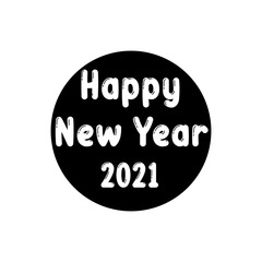 simple 2021 letter icon vector logo